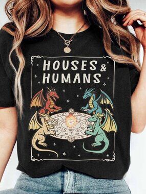Retro Dragon Dice T-Shirt, Tabletop RPG Fantasy Gamer Tee